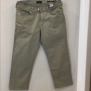 Banana Republic Sage Green Girlfriend Ankle Jeans